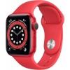 Умные часы Apple Watch Series 6 44 мм, красный корпус, sport band red