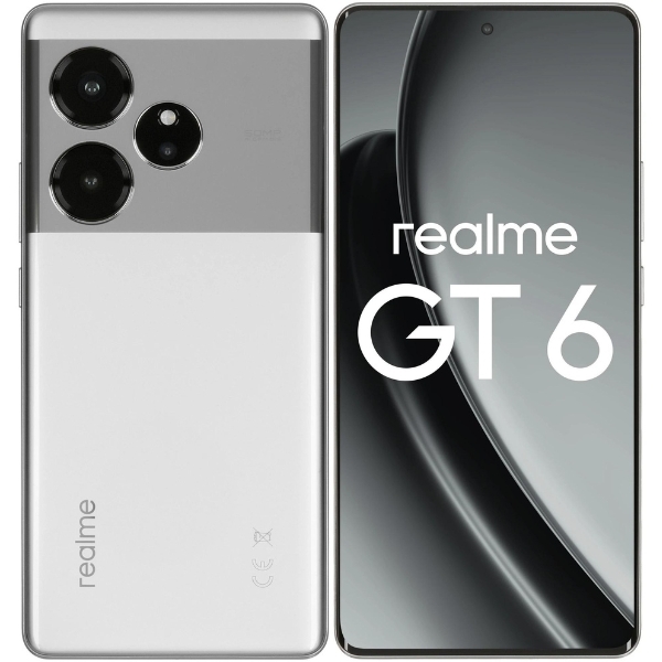 Смартфон Realme GT6 16/512ГБ RU, Dual nano SIM, серебристый