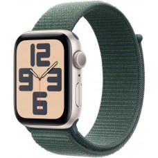 Умные часы Apple Watch SE 2 (2024) 44mm Starlight Aluminum Case with Lake Green Sport Loop