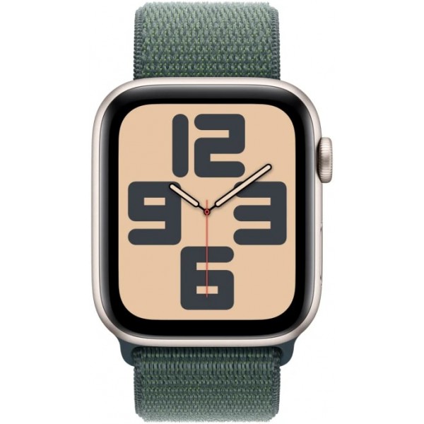 Умные часы Apple Watch SE 2 (2024) 40mm GPS + Cellular Starlight Aluminum Case with Lake Green Sport Loop