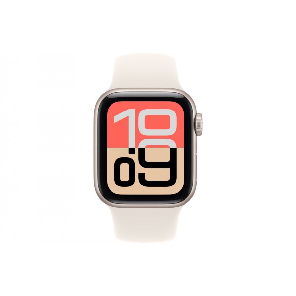 Умные часы Apple Watch SE 3 (2025) 40mm Starlight Aluminum Case with Starlight Sport Band S/M