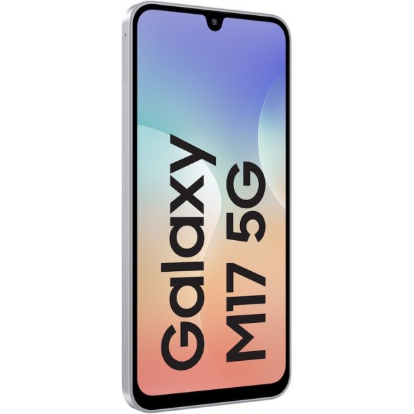 Смартфон Samsung Galaxy M17 5G 6/128 ГБ, Dual nano SIM, Silver