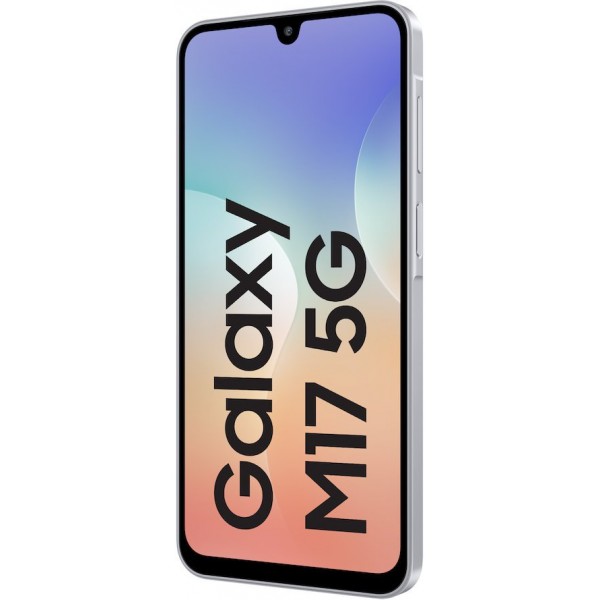 Смартфон Samsung Galaxy M17 5G 6/128 ГБ, Dual nano SIM, Silver