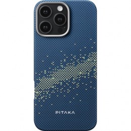 Чехол PITAKA StarPeak Tactile Woven Case для iPhone 16 Pro 6.3", принт млечный путь (Milky way galaxy)