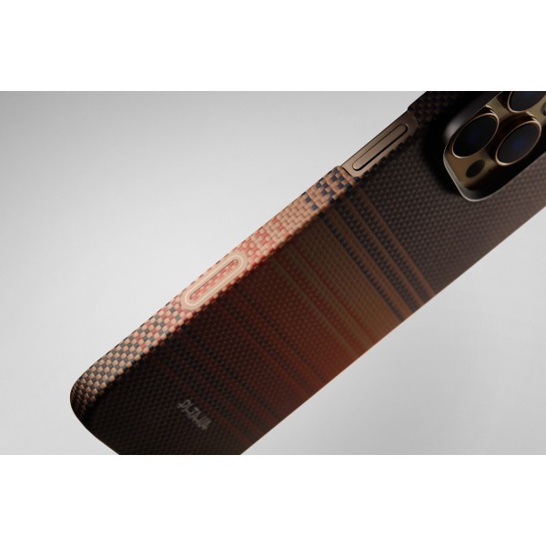 Чехол Pitaka Ultra-Slim Case (PitaTap) для iPhone 16 Pro, принт закат (Sunset) KI1602SU