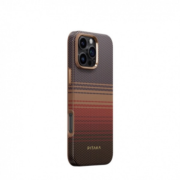 Чехол PITAKA Military-Grade Protective Case для iPhone 16 Pro (Sunset) KI1601CPSU