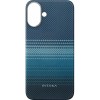 Чехол PITAKA Tactile Woven Case для iPhone 16 Plus 6.7", принт восход луны (Moonrise)