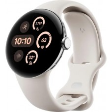 Умные часы Google Pixel Watch 3 WiFi 41 mm Polished Silver Case / Porcelian Active Band, US