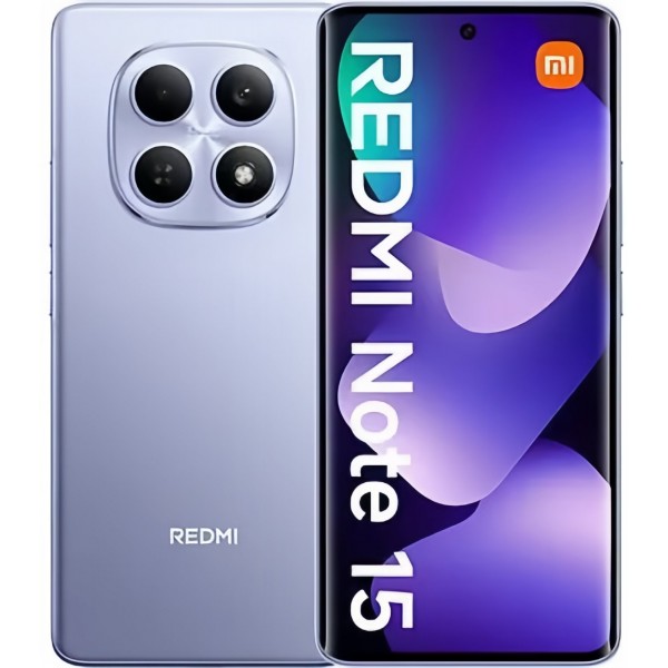 Смартфон Xiaomi Redmi Note 15 6/128 ГБ, 4G, NFС, Dual nano SIM, фиолетовый
