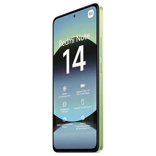 Смартфон Xiaomi Redmi Note 14 8/256 ГБ GB, 4G, NFС, Dual nano SIM, зеленый (без ЗУ)