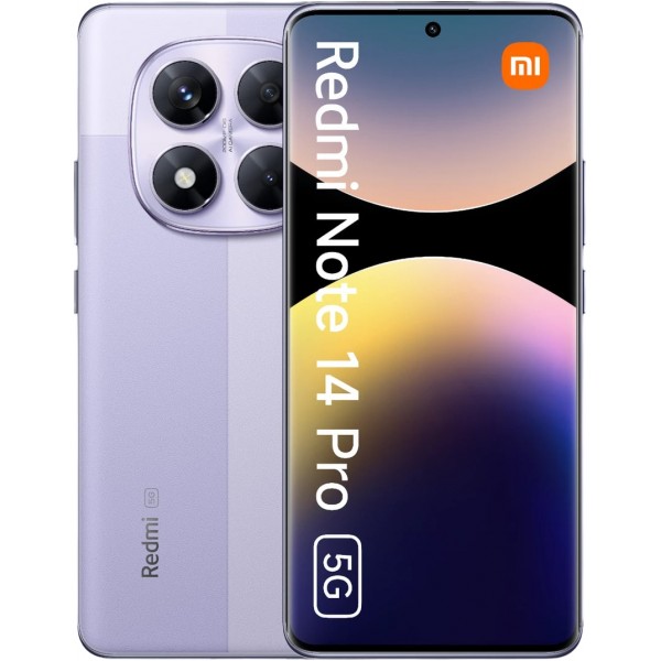 Смартфон Xiaomi Redmi Note 14 Pro 12/512 ГБ EU, 5G, NFC, NanoSIM + nanoSIM/eSIM, фиолетовый