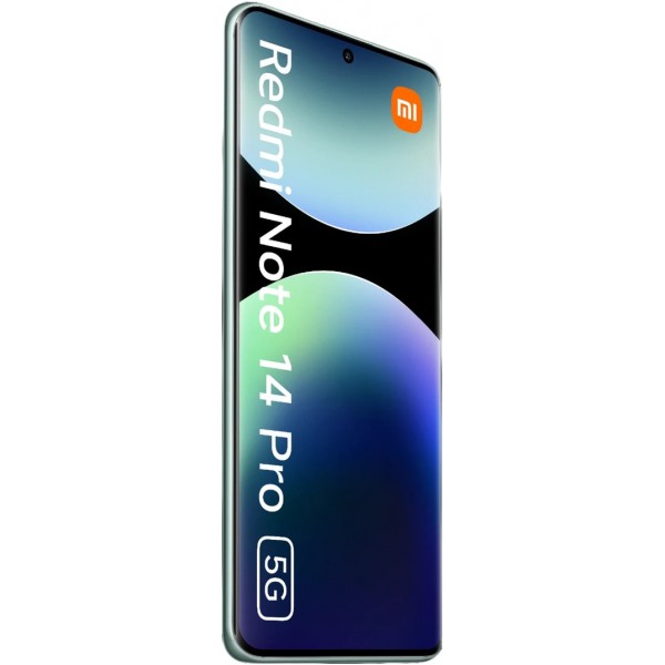 Смартфон Xiaomi Redmi Note 14 Pro 12/512 ГБ GB, 5G, NFC, NanoSIM + nanoSIM/eSIM, зеленый