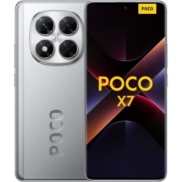 Смартфон Xiaomi POCO X7 5G 8/256ГБ, EU, Dual nano SIM, серебристый