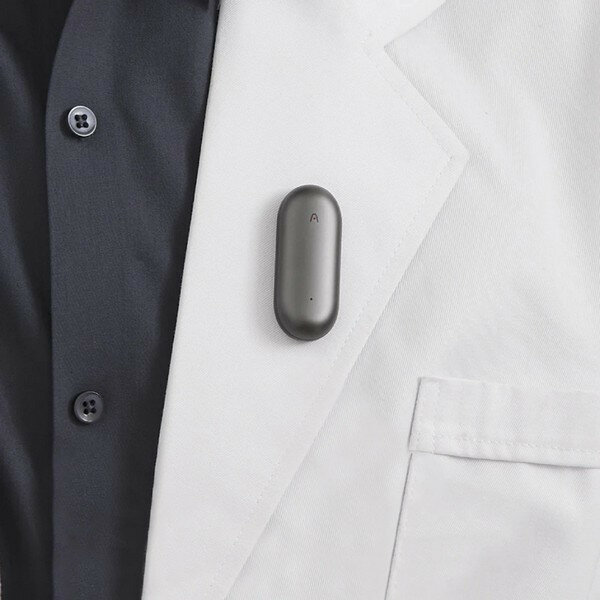 Цифровой диктофон Plaud NotePin с поддержкой ChatGPT, Cosmic Gray
