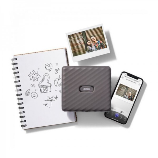 Портативный фотопринтер Fujifilm Instax LINK WIDE серый