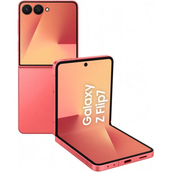 Смартфон Samsung Galaxy Z Flip7 12/256 ГБ в коралловом цвете с поддержкой Dual SIM