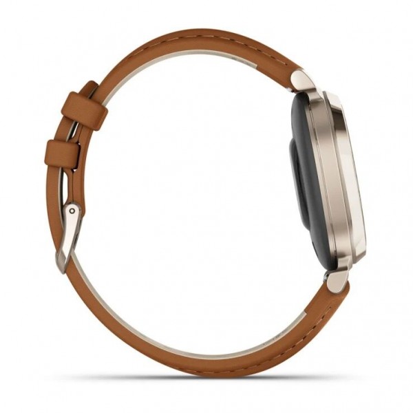Умные часы Garmin Lily 2 Classic Cream Gold with Tan Leather Band (010-02839-02)