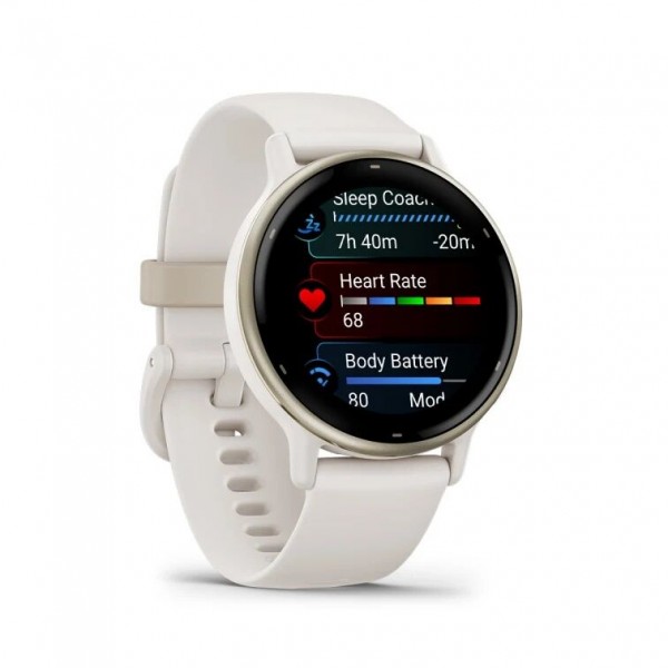 Умные часы Garmin Vivoactive 5, Cream Gold Ivory (010-02862-11)