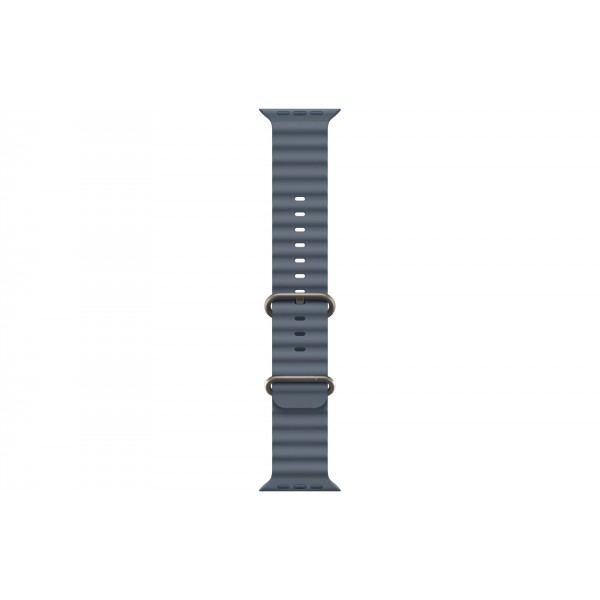 Купить Умные часы Apple Watch Ultra 3 (2025) GPS + Cellular, 49 мм, корпус из бежевого титана, ремешок Ocean Band синего цвета в Москве