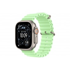Умные часы Apple Watch Ultra 3 (2025) GPS + Cellular, 49 мм, Natural Titanium Case with Neon Green Ocean Band