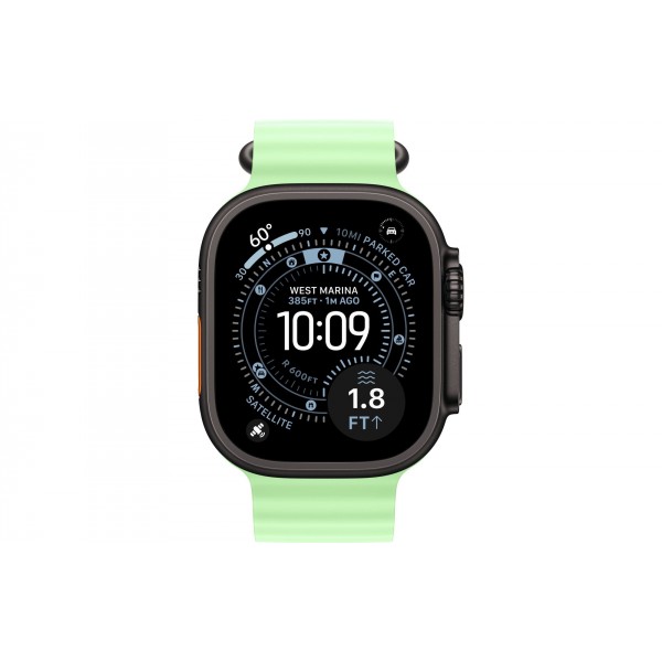Умные часы Apple Watch Ultra 3 (2025) GPS + Cellular, 49 мм, Black Titanium Case with Neon Green Ocean Band