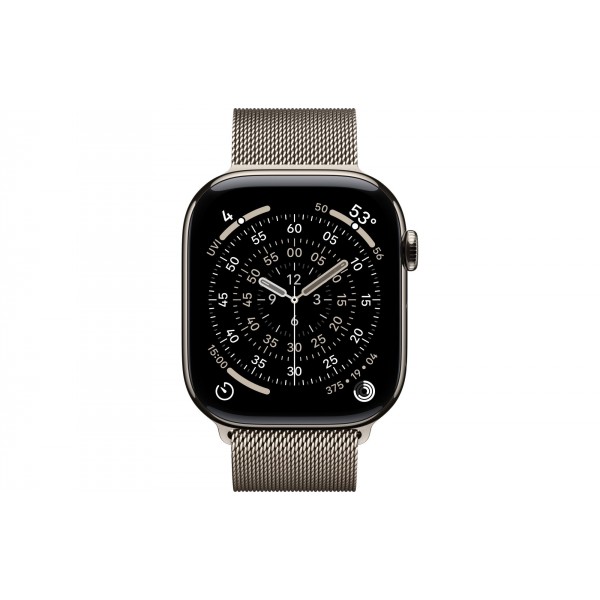 Apple Watch S11 42mm GPS + Cellular, Natural Titanium Case with Natural Milanese Loop