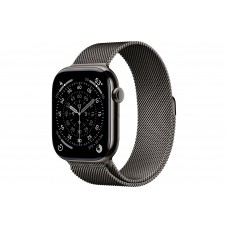 Apple Watch S11 46mm GPS + Cellular, 46mm Slate Titanium Case with Slate Milanese Loop M/L