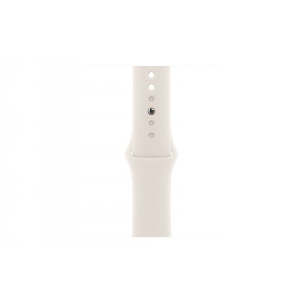 Apple Watch S11 42mm Silver Aluminum Case with Starlight Sport Band S/M