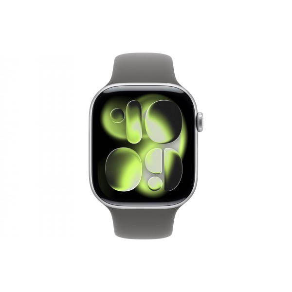 Купить 'Apple Watch S11 46mm Silver Aluminum Case with Stone Gray Sport Band S/M' в Москве