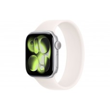 Apple Watch S11 42mm Silver Aluminum Case with Light Blush Solo Loop Size 4