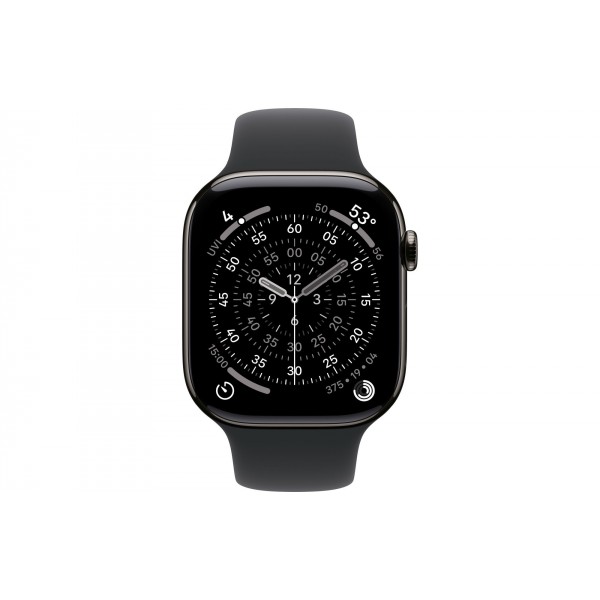 Купить Apple Watch S11 46mm GPS + Cellular, Slate Titanium Case with Black Sport Band S/M в Москве