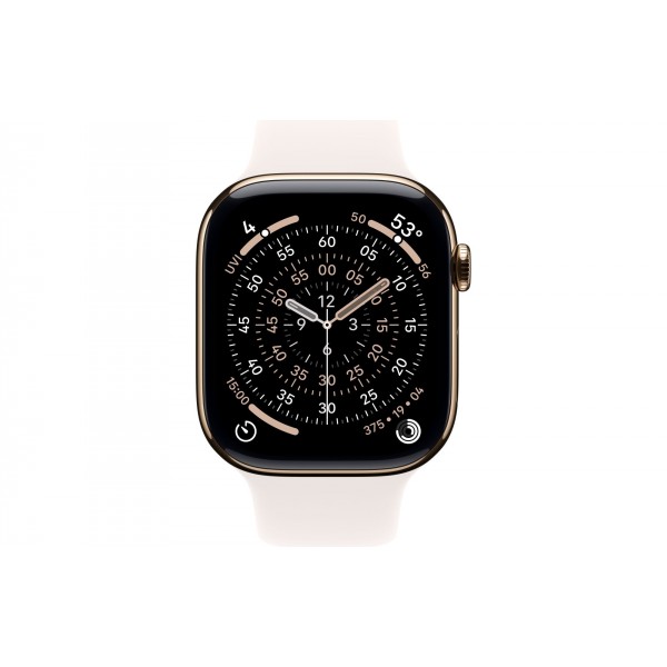 Купить 'Apple Watch S11 46mm GPS + Cellular, Gold Titanium Case with Light Blush Sport Band S/M' в Москве