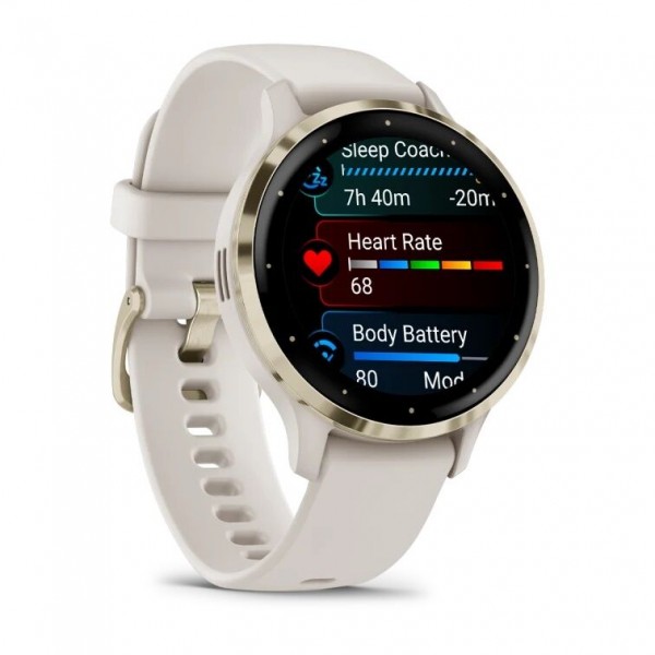 Умные часы Garmin Venu 3S Soft Gold Ivory 010-02785-04