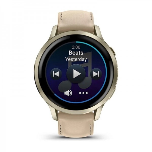 Умные часы Garmin Venu 4 41mm Lunar Gold Leather 010-03013-03