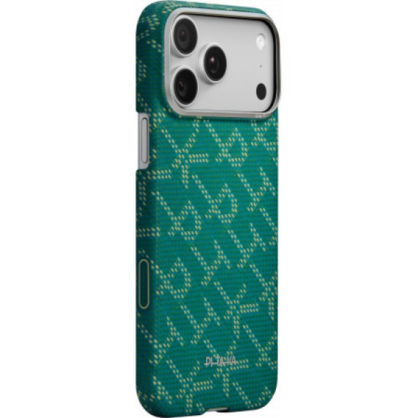 Чехол PITAKA Ultra-Slim Case For iPhone 17 Pro Max Gold/Green, KI1701PTKP