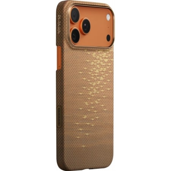 Чехол PITAKA Ultra-Slim Case For iPhone 17 Pro Golden Glint, KI1705AG