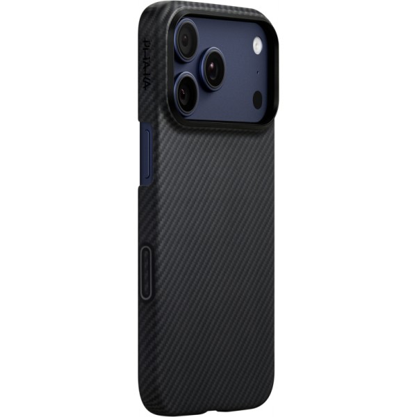 Чехол PITAKA Ultra-Slim Case для iPhone 17 Pro, черный/серый, KI1701BP