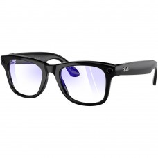 Умные очки Ray-Ban Meta Wayfarer RW4006 Shiny Black/Clear, чёрный (601/SB50)