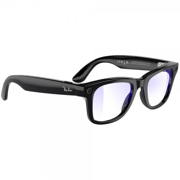 Умные очки Ray-Ban Meta Wayfarer RW4006 Shiny Black/Clear, чёрный (601/SB50)