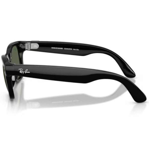 Умные очки Ray-Ban Meta Wayfarer RW4012 Shiny Black/Green 150-50mm (601/7150)