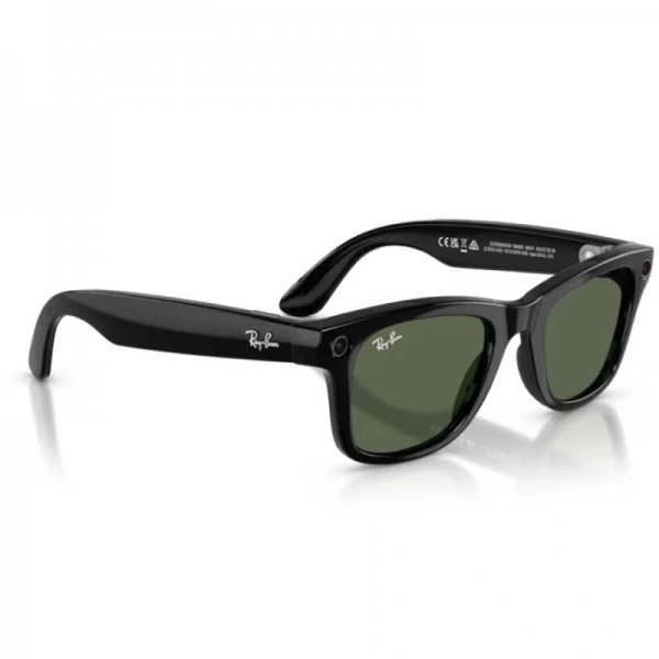 Умные очки Ray-Ban Meta Wayfarer RW4012 Shiny Black/Green 150-50mm (601/7150)