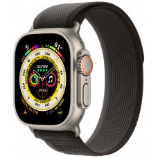 Умные часы Apple Watch Ultra 49 мм Titanium Case, титановый/черно-серый Trail Loop (S/M)