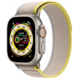 Умные часы Apple Watch Ultra 49 мм Titanium Case, титановый/желто-бежевый Trail Loop (M/L)