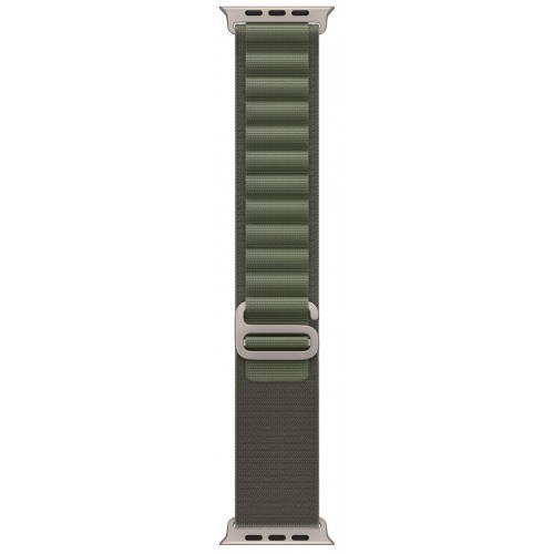 Умные часы Apple Watch Ultra 49 мм Titanium Case, титановый/зеленый Alpine Loop (M)
