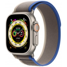 Умные часы Apple Watch Ultra 49 мм Titanium Case, титановый/сине-серый Trail Loop (M/L)