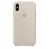 Силиконовый чехол для iPhone XS, бежевый цвет