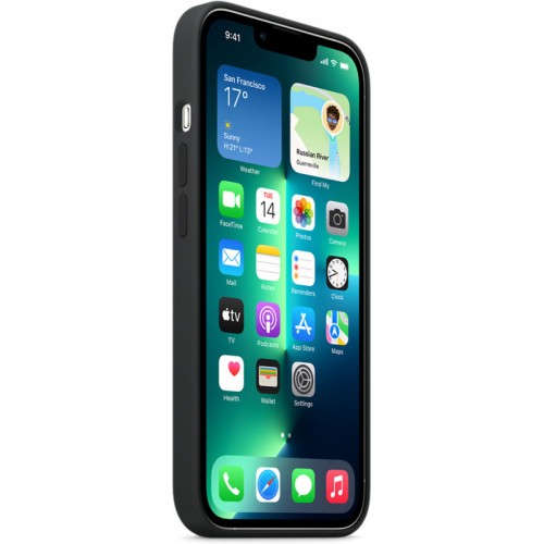 Чехол-накладка силиконовая для iPhone 13 Pro Silicone Case Midnight (6.1"), Черный 