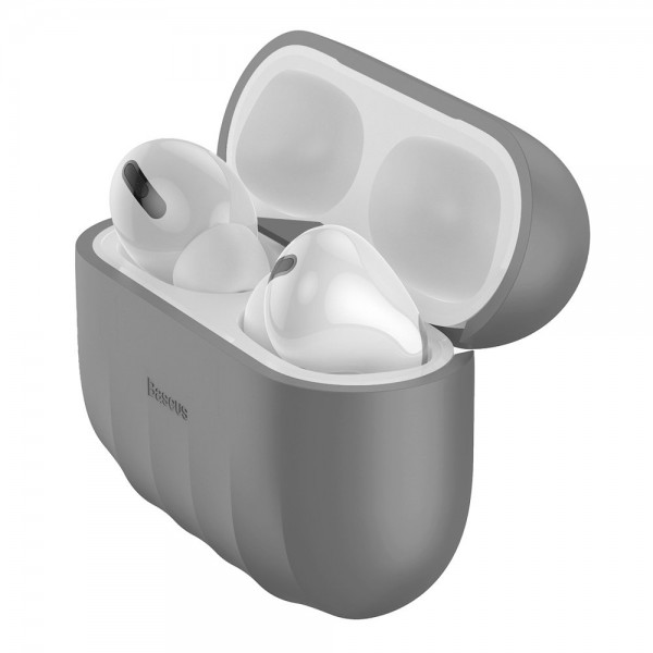 Силиконовый чехол Baseus WIAPPOD-BK0G для AirPods Pro Серый