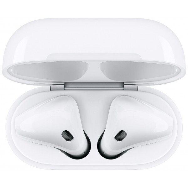Беспроводные наушники Apple AirPods 2 с беспроводным зарядным футляром MRXJ2, белый