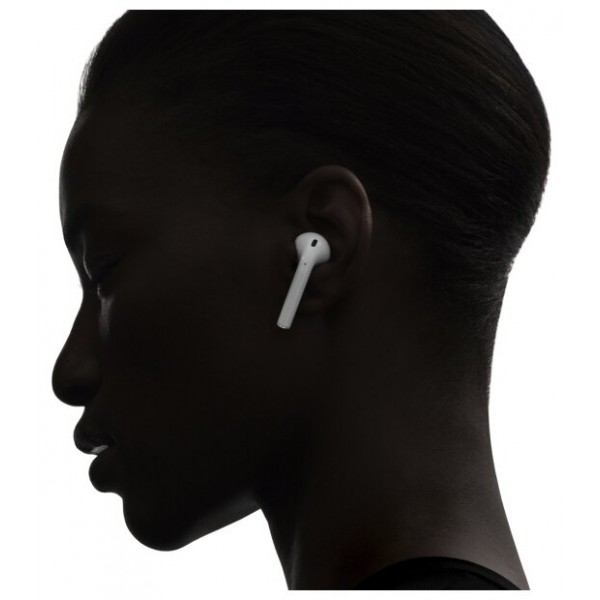 Беспроводные наушники Apple AirPods 2 с беспроводным зарядным футляром MRXJ2, белый